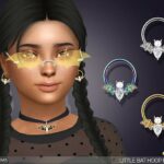 Little Bat Hoop Earrings For Kids by feyona at TSR