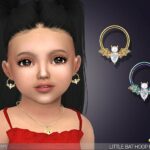 Little Bat Hoop Earrings For Toddlers by feyona at TSR