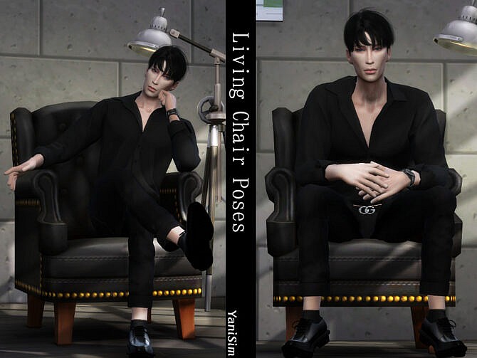 Living Chair Poses by YaniSim at TSR