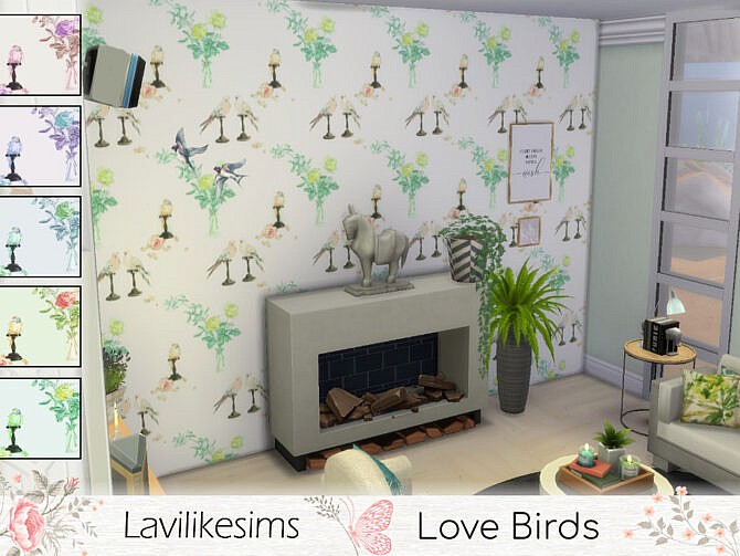 Love Birds wallpaper by lavilikesims at TSR