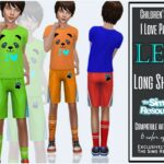 Love Panda Long Shorts by Sims House at TSR