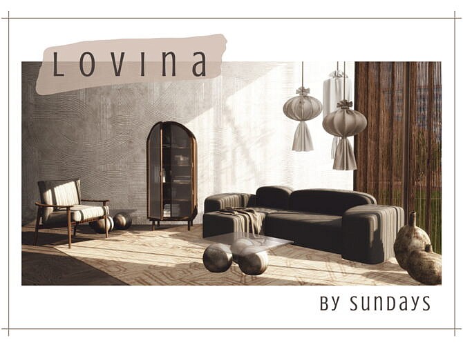 Lovina Living Room Set at Sundays Sims