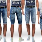 Men Denim Shorts by Saliwa at TSR