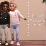 Meow Sweater Toddler by Dissia at TSR