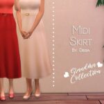 Midi Skirt Grandma Collection by Dissia at TSR