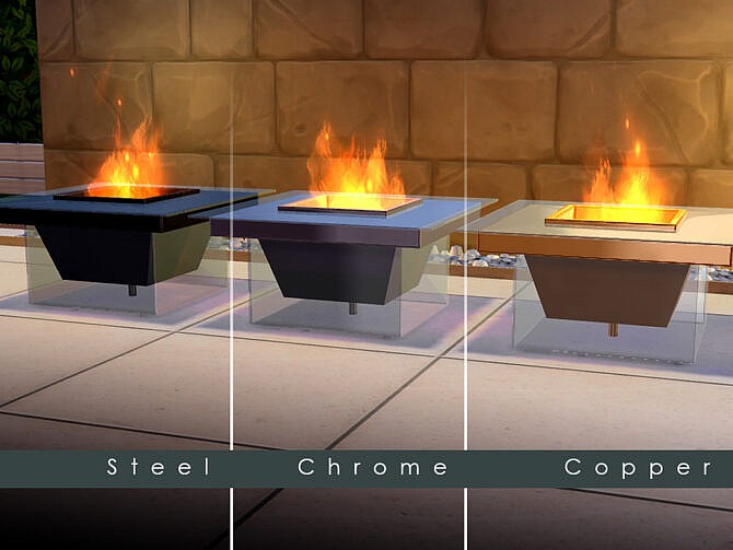 Modern Glass Fire Pit by TyrAVB at TSR
