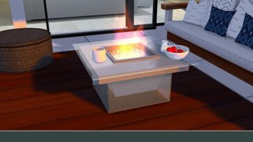 Modern Glass Fire Pit by TyrAVB at TSR