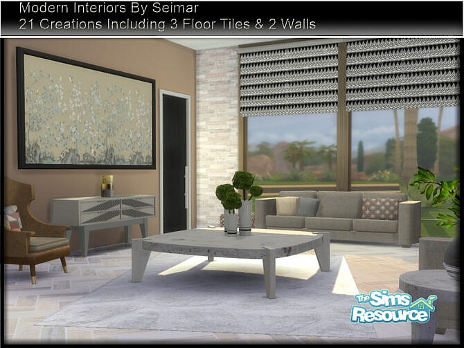 Modern Interiors Living Set by seimar8 at TSR