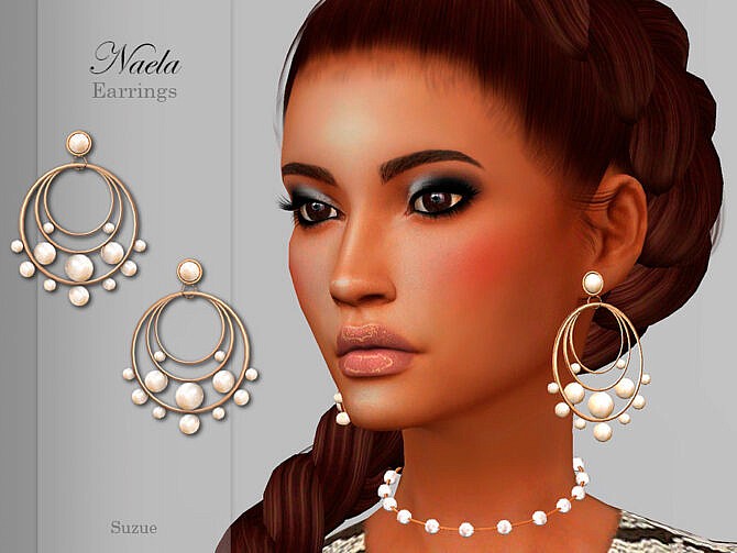 Naela Earrings by Suzue at TSR