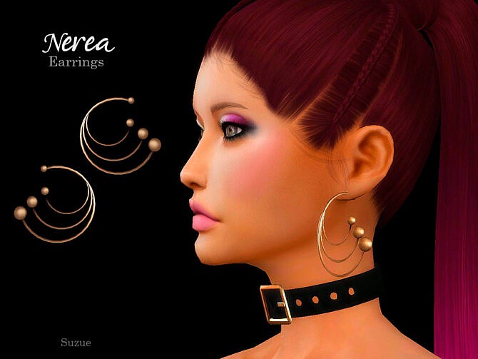 Nerea Earrings by Suzue at TSR
