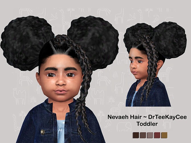 Nevaeh Hair Toddler by drteekaycee at TSR