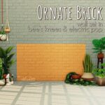 ORNATE BRICK WALL SET at Picture Amoebae