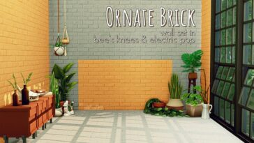 ORNATE BRICK WALL SET at Picture Amoebae