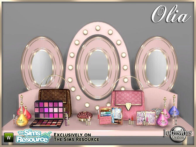 Olia beauty set by jomsims at TSR