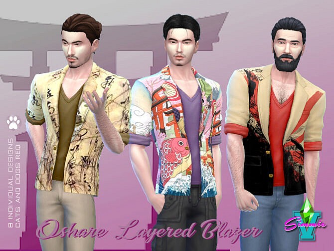 Oshare Layered Blazer by SimmieV at TSR