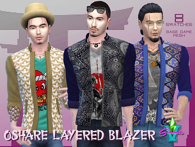 Oshare Layered Blazer v2 by SimmieV at TSR