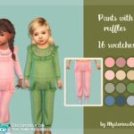 Pants with ruffles by MysteriousOo at TSR