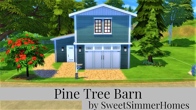 Pine Tree Barn by SweetSimmerHomes at Mod The Sims 4