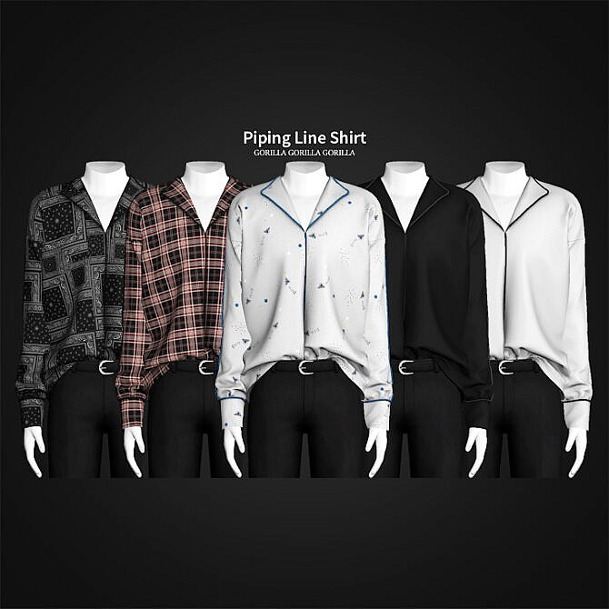 Piping Line Shirt at Gorilla