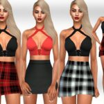 Plaid Skirt Outfits by Saliwa at TSR