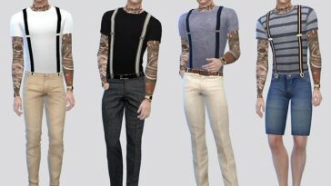 Presley Suspender Tee by McLayneSims at TSR