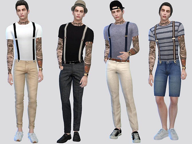 Presley Suspender Tee by McLayneSims at TSR