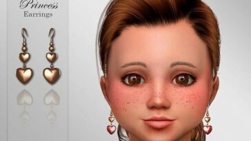 Princess Toddler Earrings by Suzue at TSR