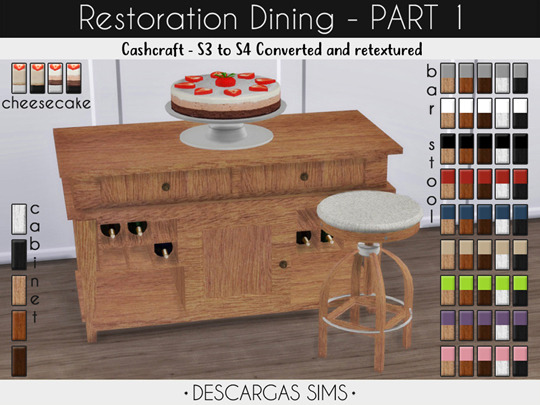 Restoration Dining PART 1 at Descargas Sims
