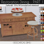 Restoration Dining PART 1 at Descargas Sims