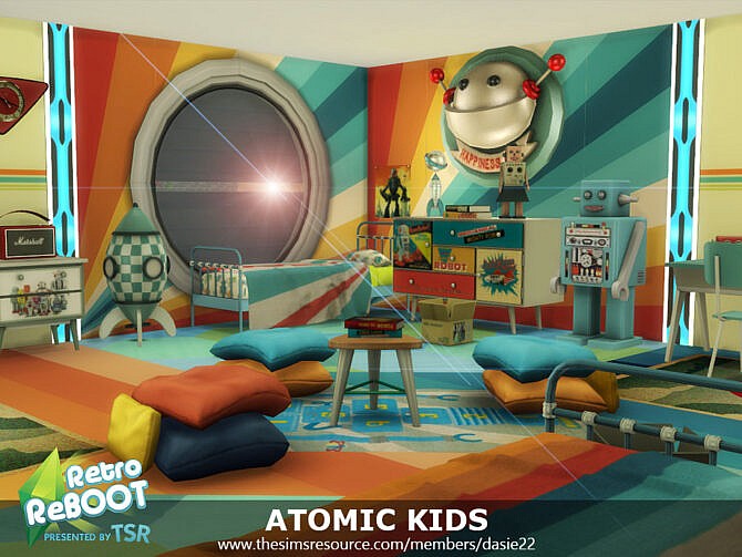 Retro ATOMIC KIDS ROOM by dasie2 at TSR