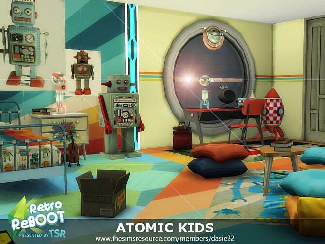 Retro ATOMIC KIDS ROOM by dasie2 at TSR