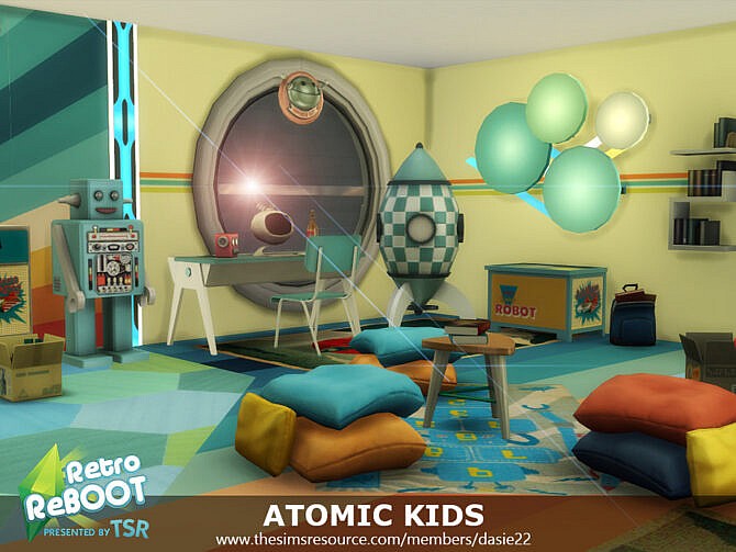 Retro ATOMIC KIDS ROOM by dasie2 at TSR