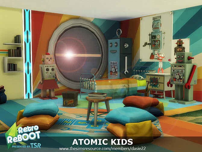 Retro ATOMIC KIDS ROOM by dasie2 at TSR