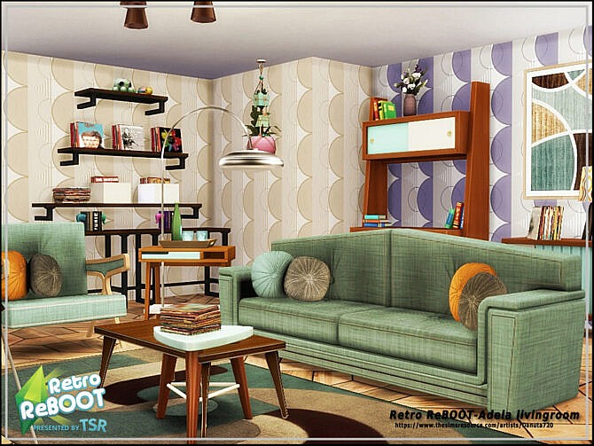 Retro Adela livingroom by Danuta720 at TSR