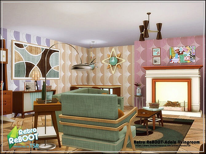 Retro Adela livingroom by Danuta720 at TSR