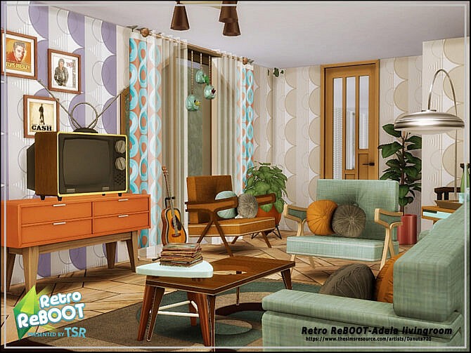 Retro Adela livingroom by Danuta720 at TSR