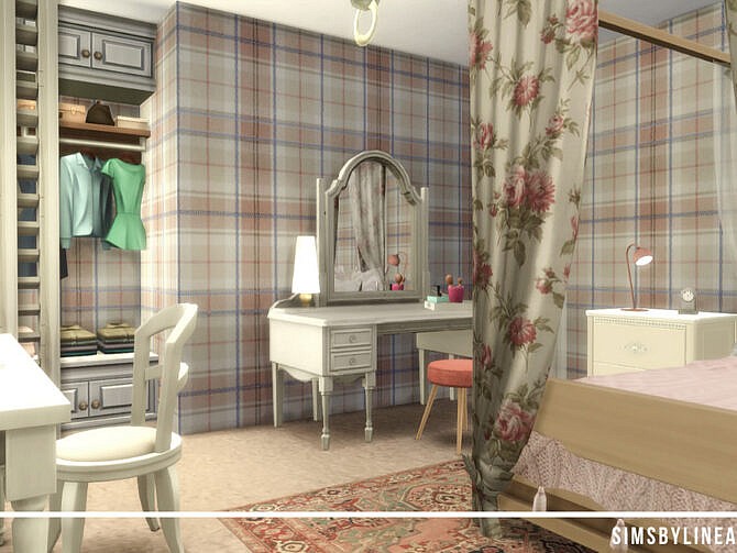 Retro Beth Harmon’s Bedroom by SIMSBYLINEA at TSR