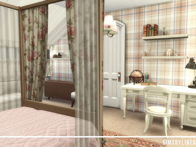 Retro Beth Harmon’s Bedroom by SIMSBYLINEA at TSR