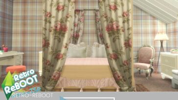 Retro Beth Harmon’s Bedroom by SIMSBYLINEA at TSR