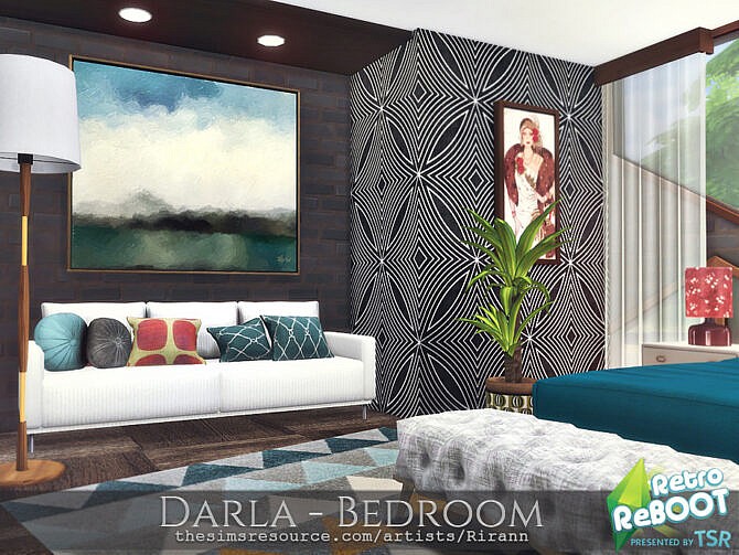 Retro Darla Bedroom by Rirann at TSR