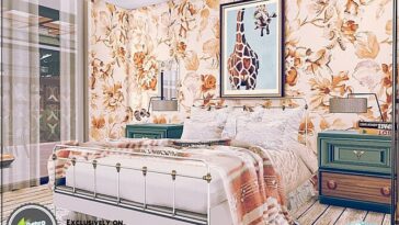 Retro Florence Bedroom by Moniamay72 at TSR