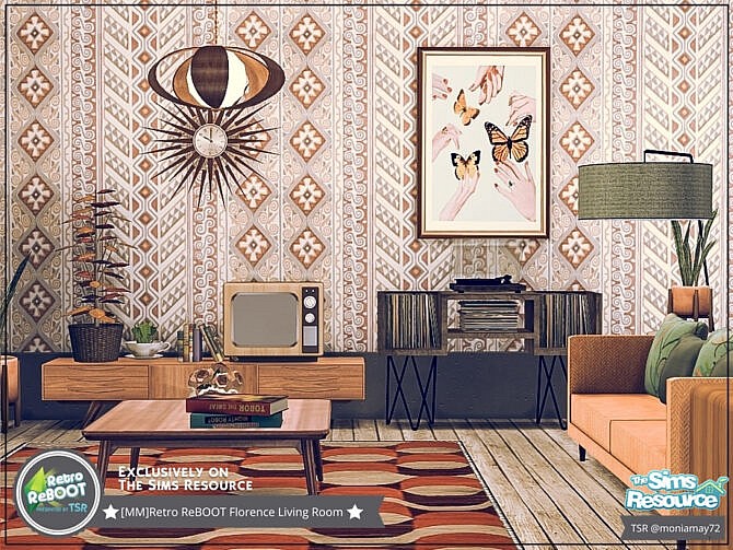 Retro Florence Living Room by Moniamay72 at TSR