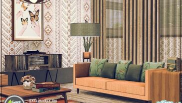 Retro Florence Living Room by Moniamay72 at TSR