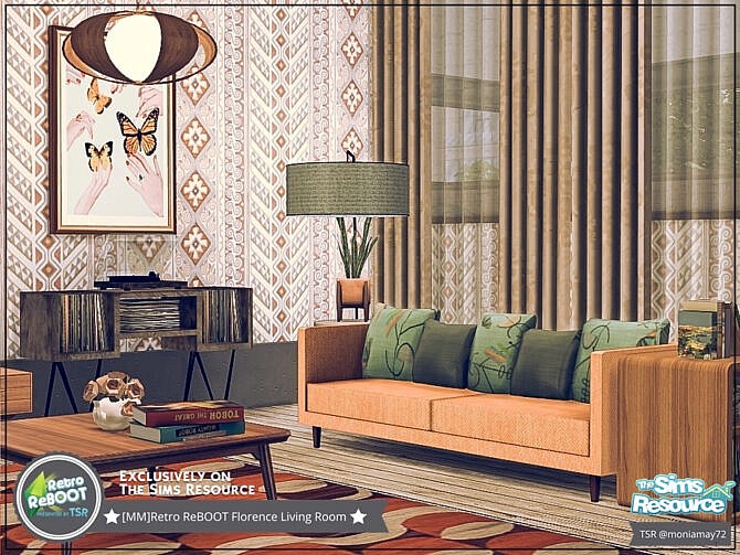 Retro Florence Living Room by Moniamay72 at TSR