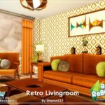 Retro Living Room by sharon337 at TSR