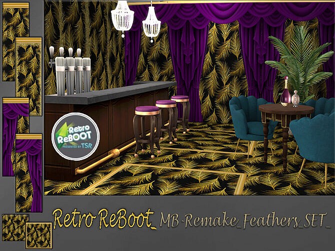 Retro MB Remake Feathers SET by matomibotaki at TSR