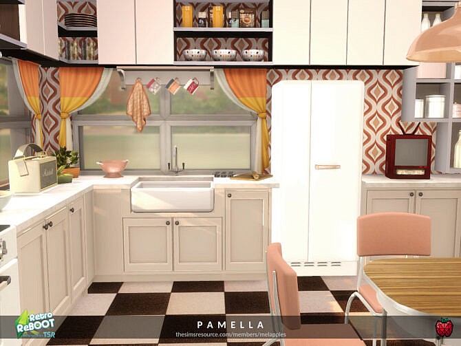 Retro Pamela kitchen by melapples at TSR