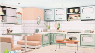 Retro Pastel Kitchen by Mini Simmer at TSR