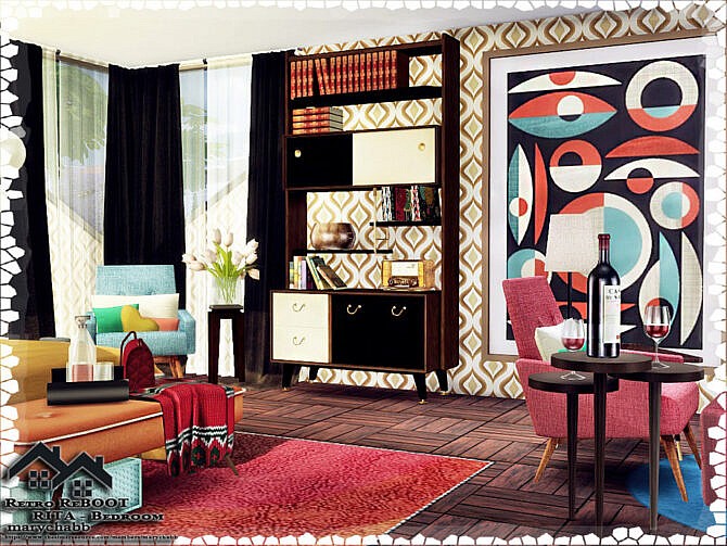 Retro RITA Bedroom by marychabb at TSR