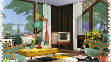 Retro RITA Living Room by marychabb at TSR